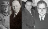 From left to right: Karol Wojtyla Sr., Joseph Ratzinger Sr., Mario Jose Bergoglio, Louis Marius Prevost.